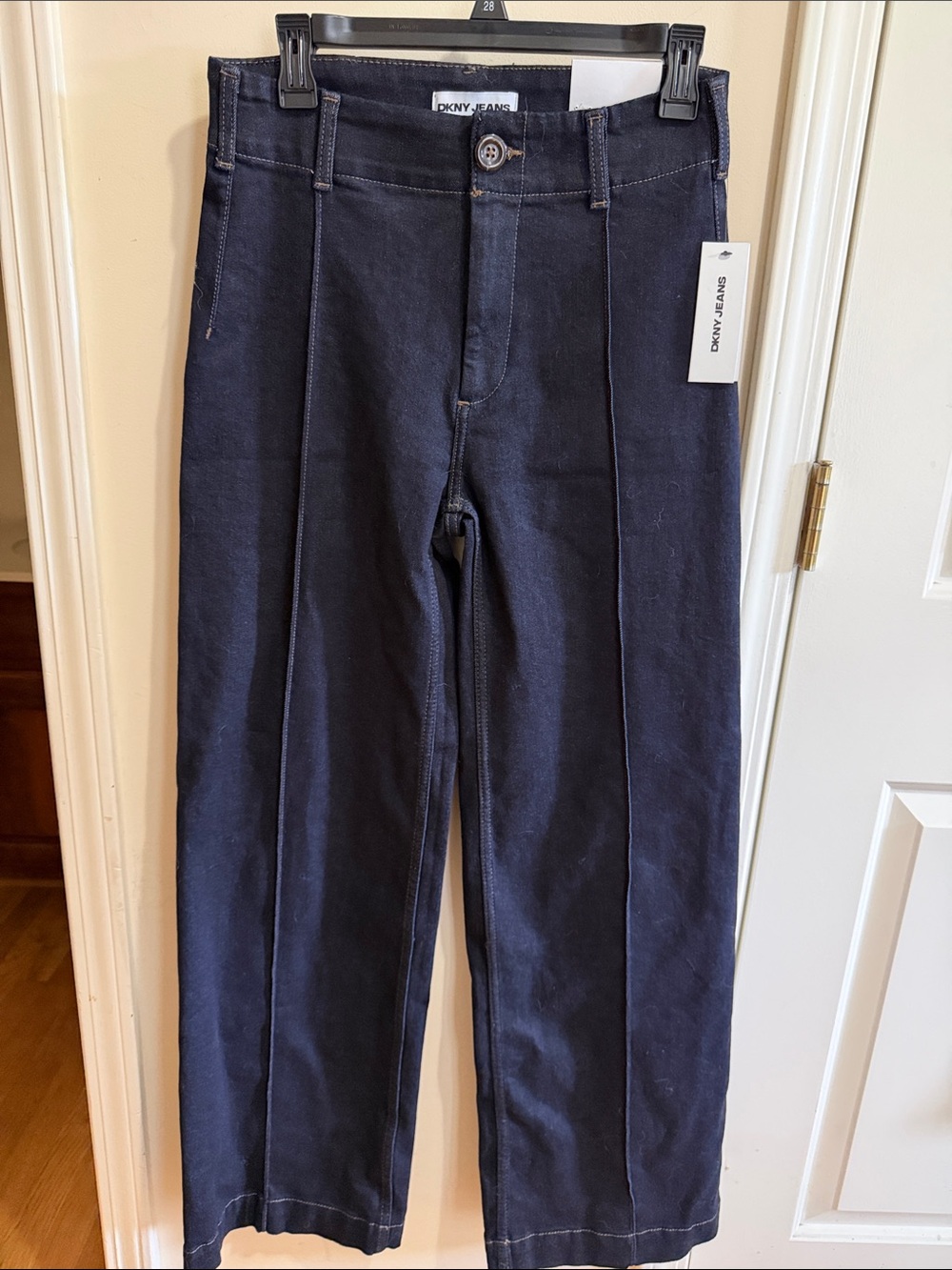Dkny NEW Women’s Dark Navy Wide-Leg Jeans